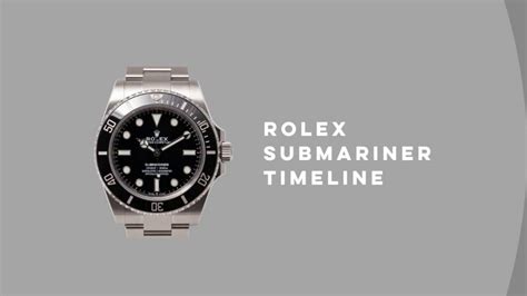 how long has the rolex submariner been around|rolex submariner timeline.